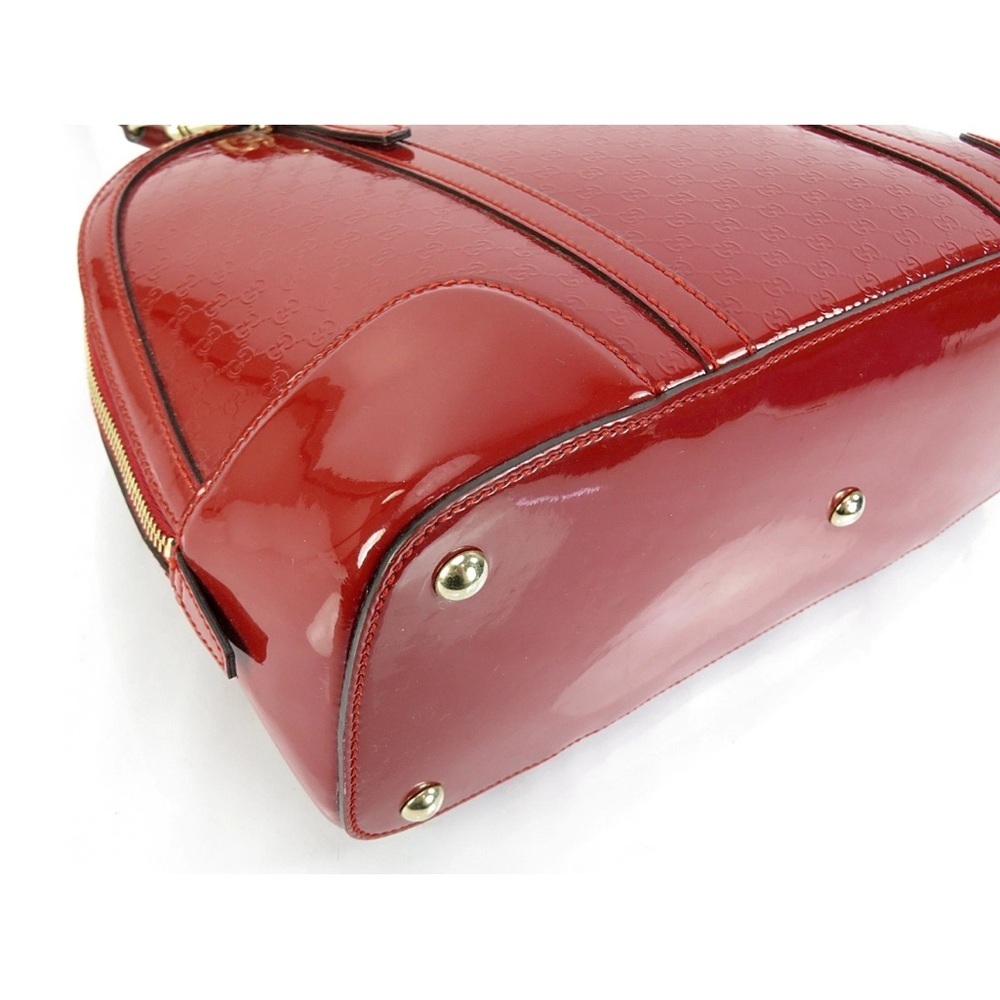 Gucci Glossy Red Satchel Bag - Picture 6 of 16